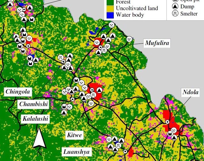 Priorità al rischio ambientale su scala regionale mediante tecnica assistita da GIS: caso di studio della provincia del Copperbelt, Zambia